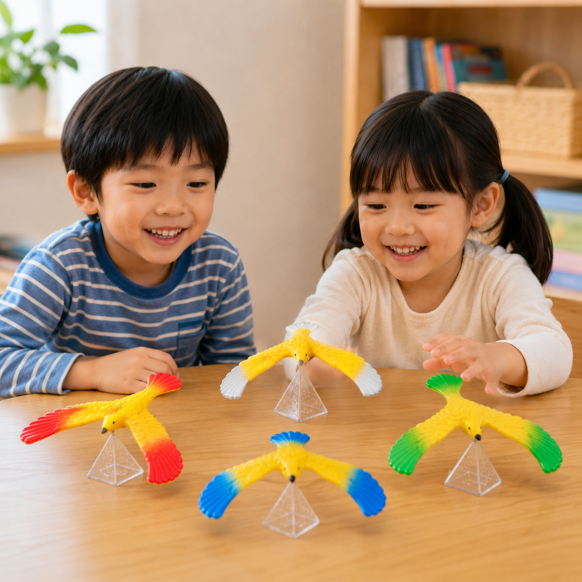 Science Educational Toy For Kids Play N Learn Party Gift Balancing Bird Random colour