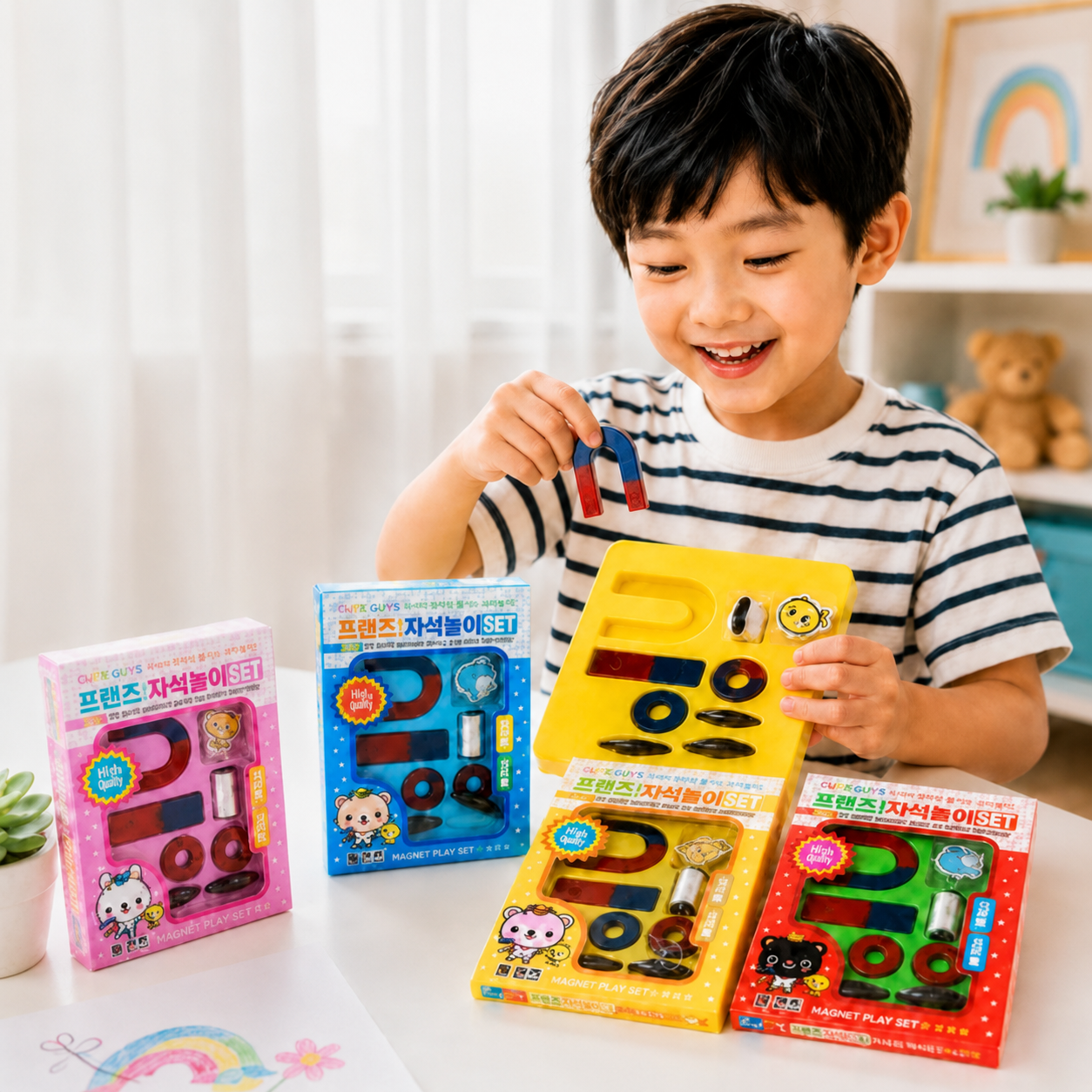 Play N Learn Mini Magnet Set | Science Party Gift for Kids | Random Colour