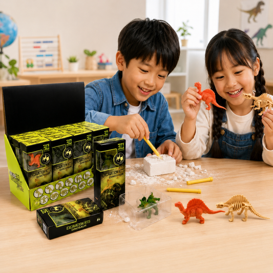 Play N Learn Dino Excavation Fossil Dig Toy | Party Gift 1 Piece (Random Design)