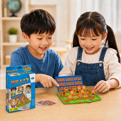 Play N Learn 707 Who Is It Board Game | Family Fun Guessing & Deduction Game