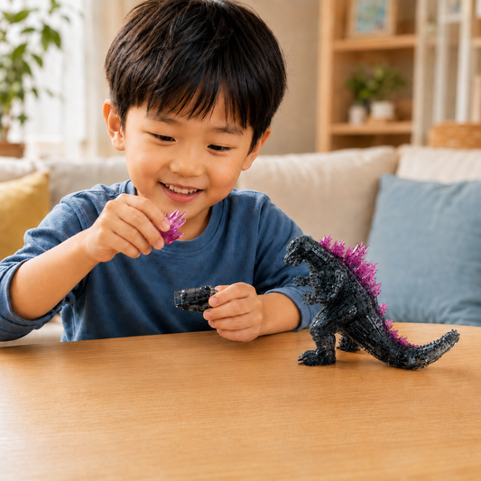 Play N Learn 3D Crystal Puzzle Godzilla | STEM Jigsaw Brain Teaser