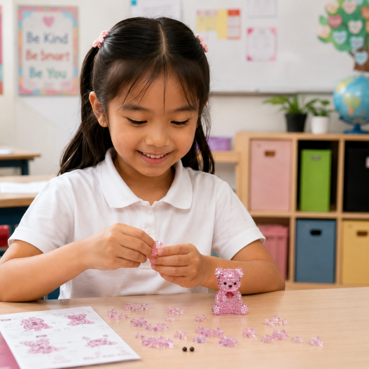 Play N Learn 3D Crystal Jewel Bear Lily | Jigsaw Puzzle Building & Spatial Skills