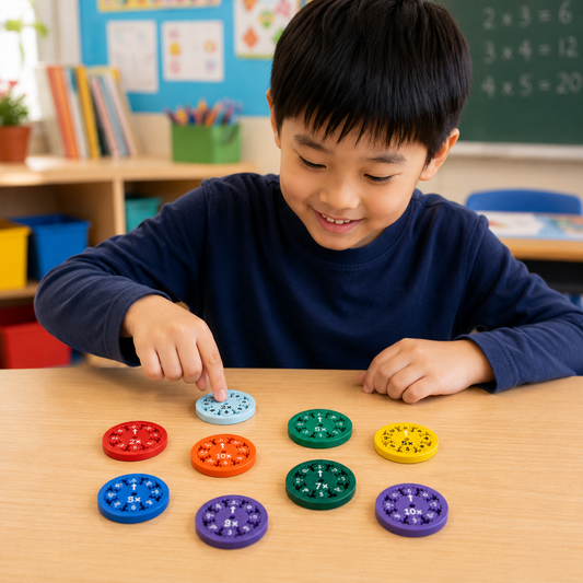 Play N Learn Fidget Spinner Multiplication & Division Game | Math Toy for Kids
