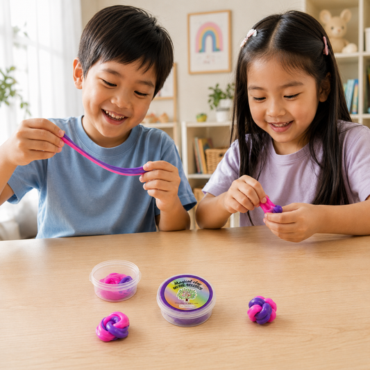 Play N Learn Magical Colour Changing Clay | Pink Sensory Putty