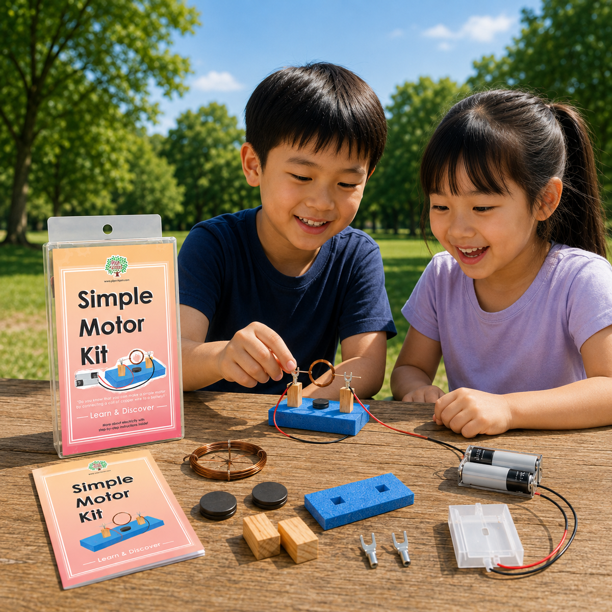 Play N Learn Simple Motor Kit | STEM Magnetism & Electricity Science Experiment