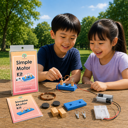 Play N Learn Simple Motor Kit | STEM Magnetism & Electricity Science Experiment