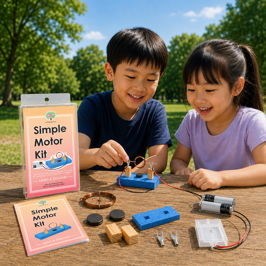 Play N Learn Simple Motor Kit | STEM Magnetism & Electricity Science Experiment