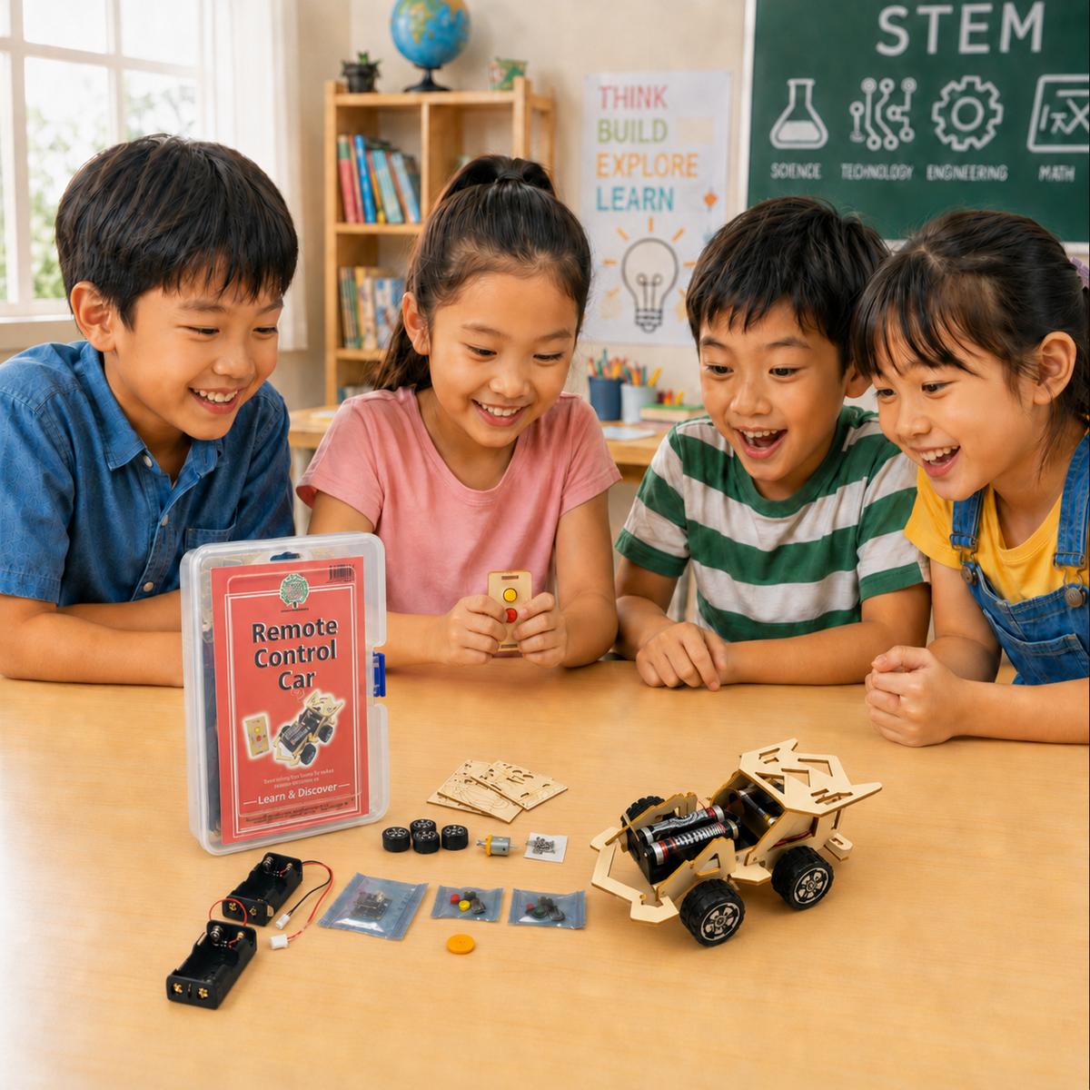 Play N Learn Remote Control Car Kit | STEM Build-Your-Own DIY Toy