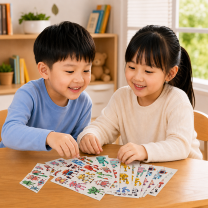Play N Learn Robot Tattoo Stickers | Creative Party Fun (10 Sheets)