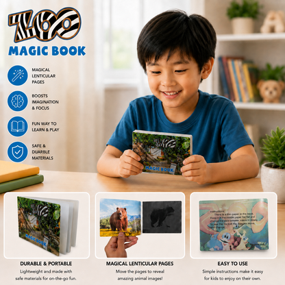 Play N Learn Optical Illusion Magic Moving Picture Book | Visual Science for Kids