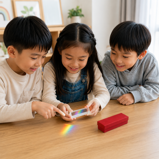 Play N Learn Clear Acrylic Triangular Prism | Light Reflection & Rainbow Experiments