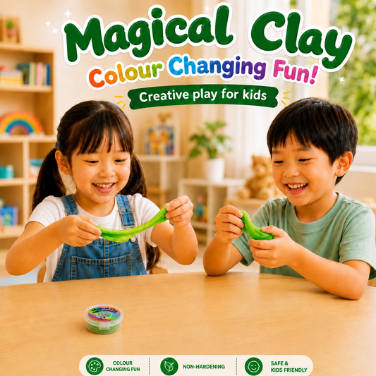Play N Learn Magical Clay Colour Changing Green | Party Gift Putty