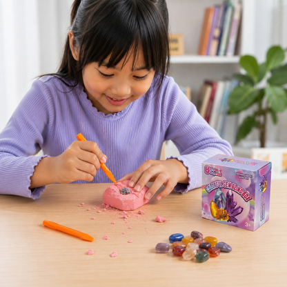 Play N Learn Dig A Gem Excavation Kit | Gemstone Discovery Party Gift