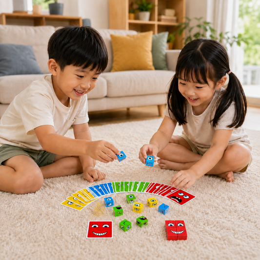 Play N Learn Emoji Face Changing Block Cube Game | Emotional Intelligence & Matching Skills