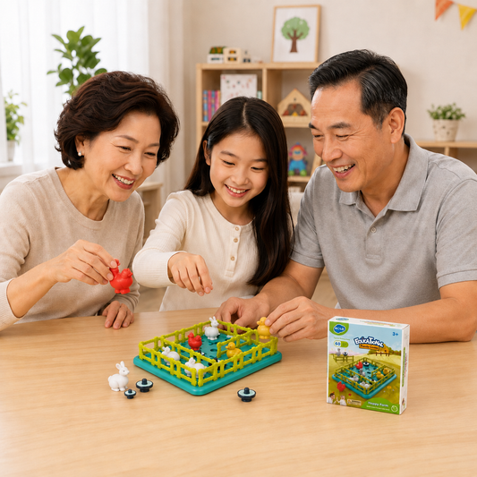 Play N Learn Happy Farm Puzzle Board Game | STEM Logical Reasoning