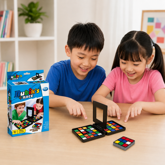 Play N Learn 707 Rubik's Race Board Game | Fast-Paced Pattern Matching Game for 2 Players