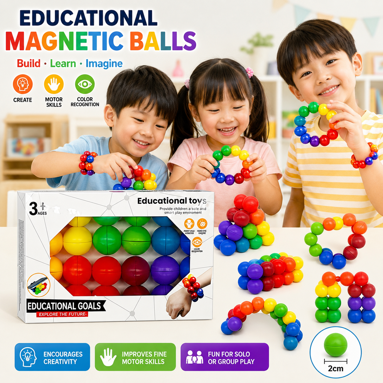 Play N Learn Tangram Puzzle Ball Game | 3D Spatial Reasoning Brain Teaser