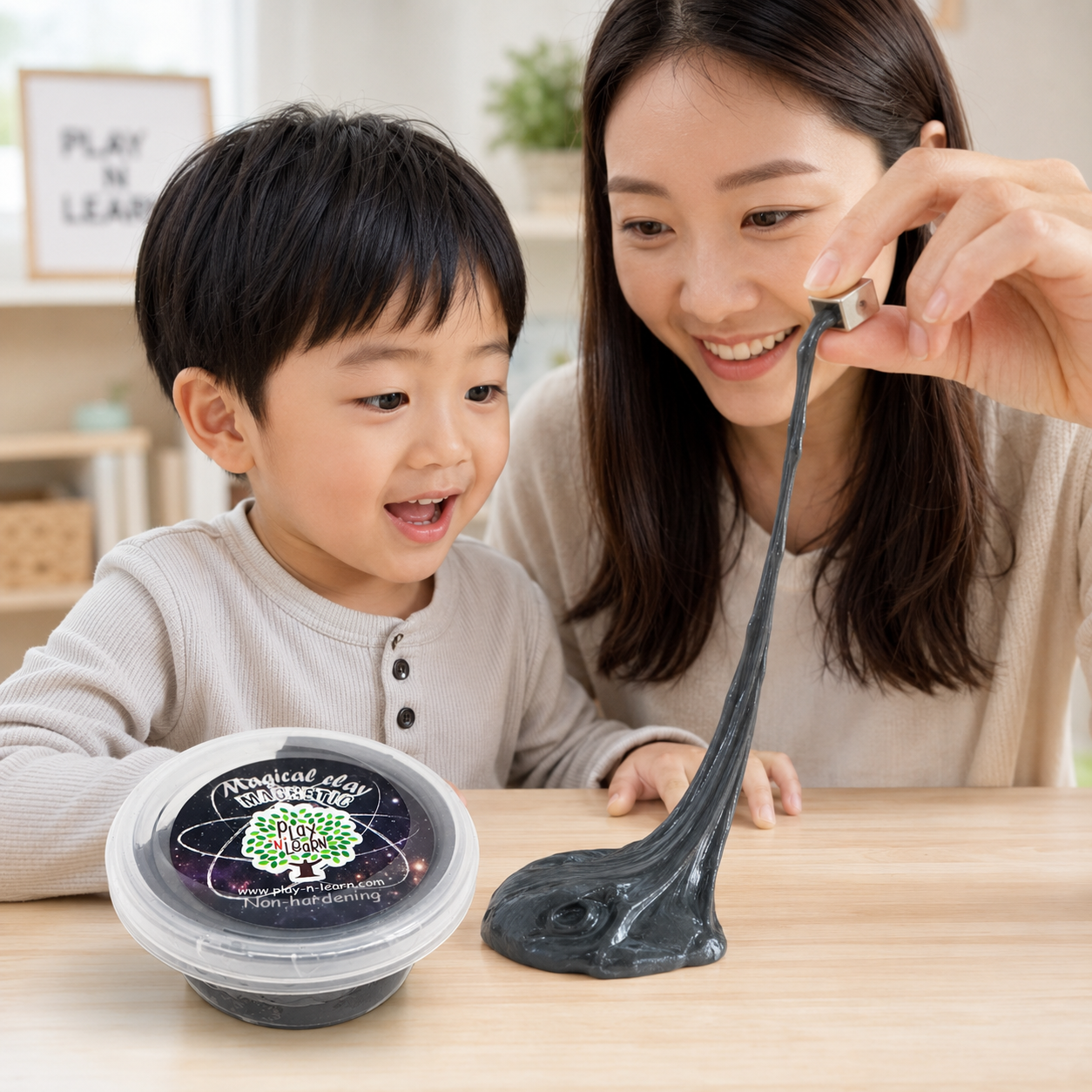 Play N Learn Magical Clay Magnetic Putty Silver | Imaginative Party Gift