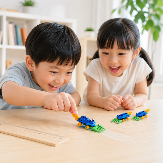 Play N Learn Spring Car Science Educational Toy | Party Gift (Random Colour) 1 Piece