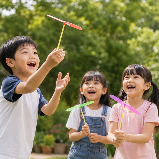 Play N Learn Twirl Flyer Science Educational Toy | Party Gift (6 Pieces Per Pack, Random Colours)
