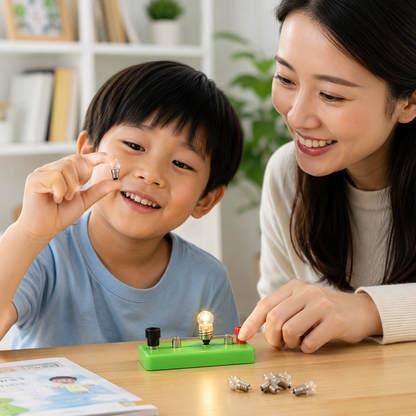 Play N Learn 1.5V Mini Light Bulb Science Experiment Component | Circuit Building Teaching Resource (4 Pieces)