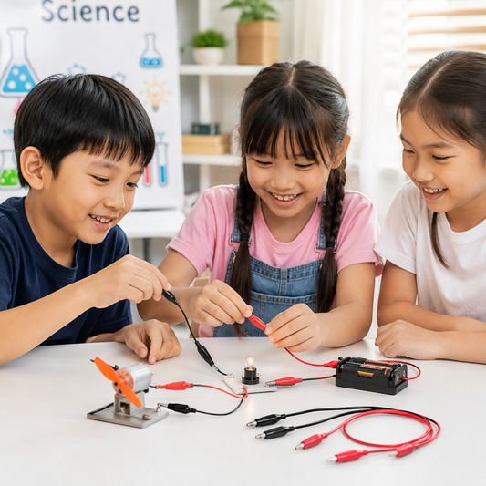 Play N Learn Science Experiment Crocodile Clipper 30cm | Circuit Connection Teaching Resource (1 Piece, Random Colour)
