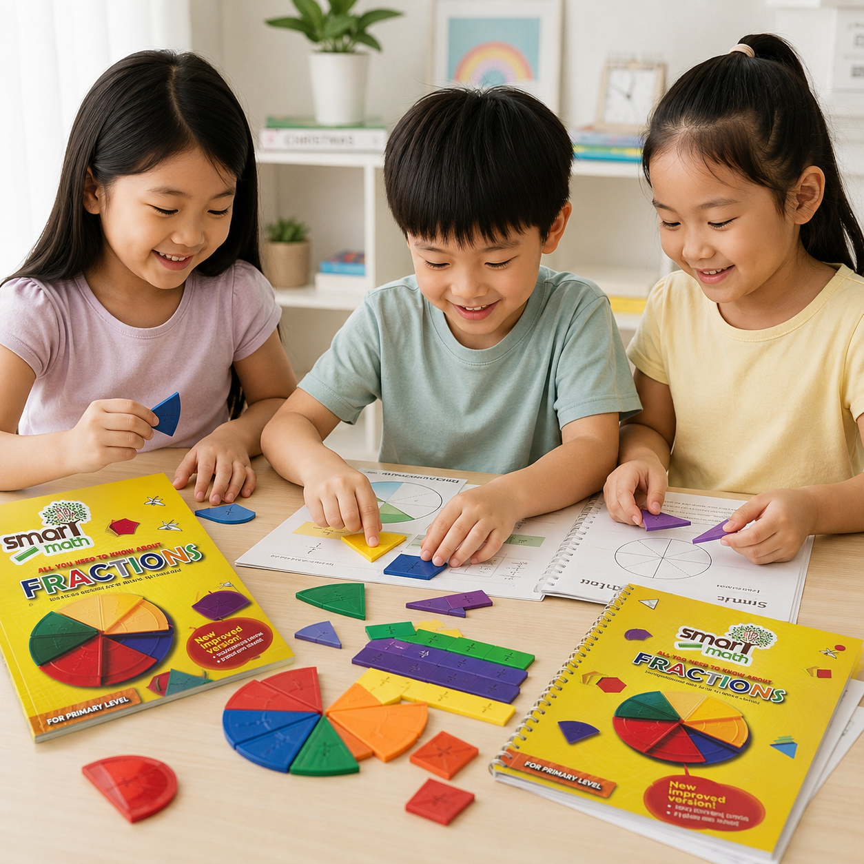 Play N Learn Smart Maths Fractions for Lower Primary | Hands-On Fraction Learning Kit
