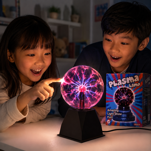 Play N Learn Plasma Ball with USB Power Interface | Interactive Lightning Science Lamp