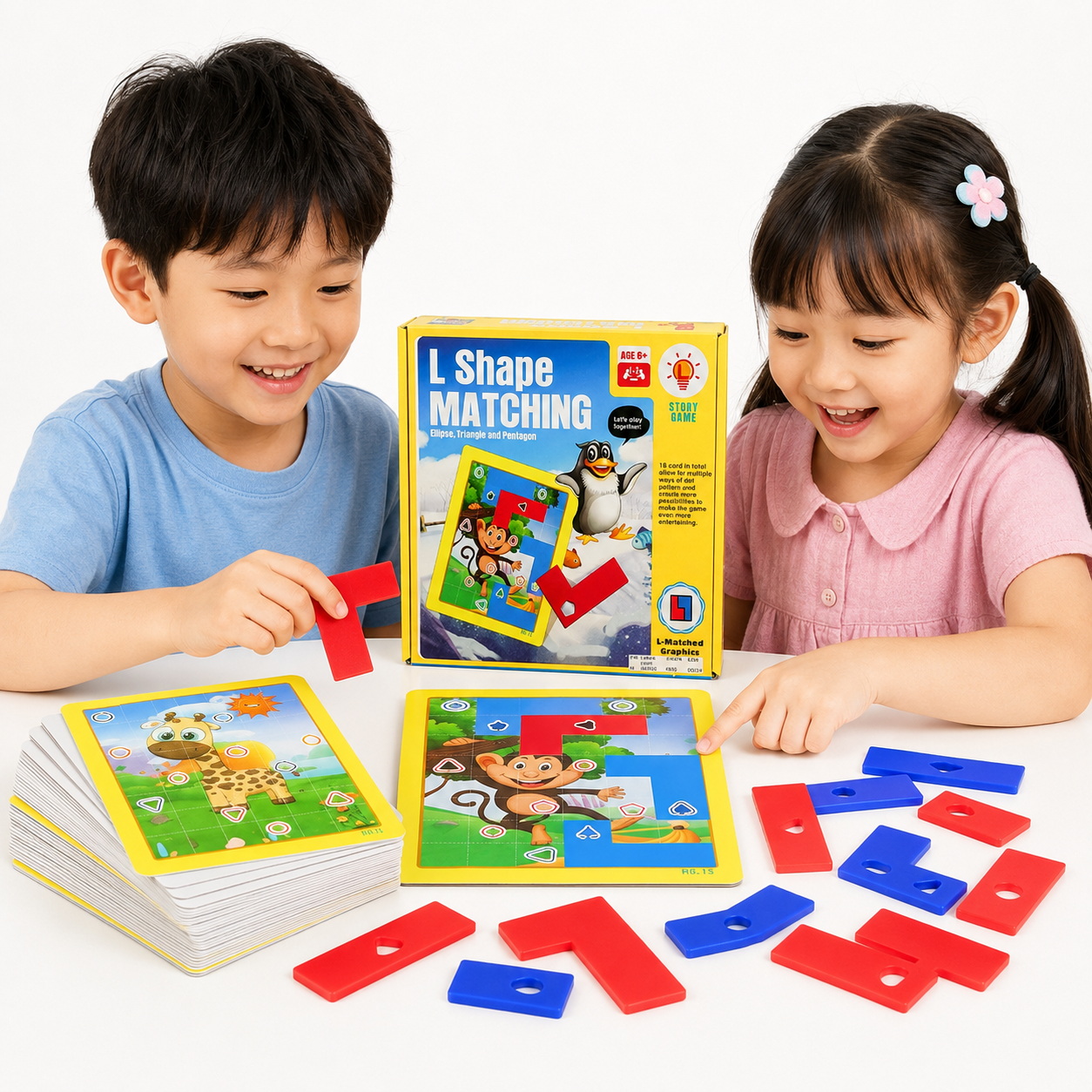 Play N Learn L Shape Matching Board Game | Math Skills & Logic Puzzle Challenge