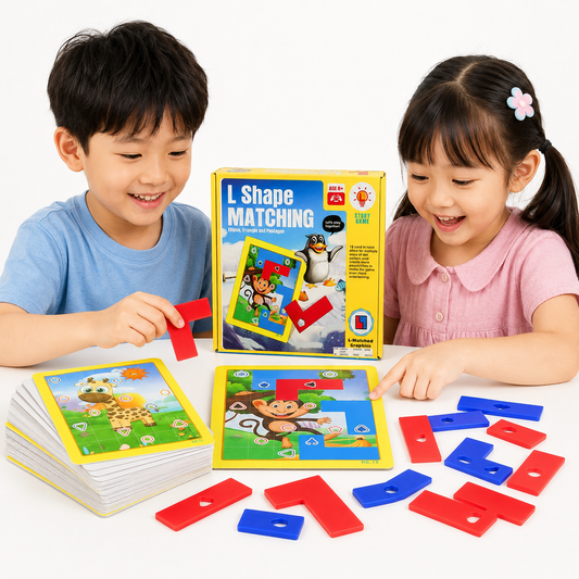 Play N Learn L Shape Matching Board Game | Math Skills & Logic Puzzle Challenge