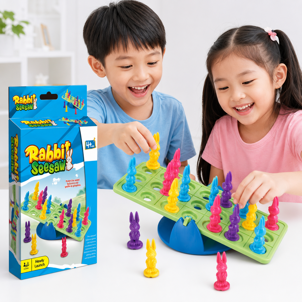 Play N Learn Rabbit SeeSaw Balancing Game | Problem-Solving Math Skills Board Game