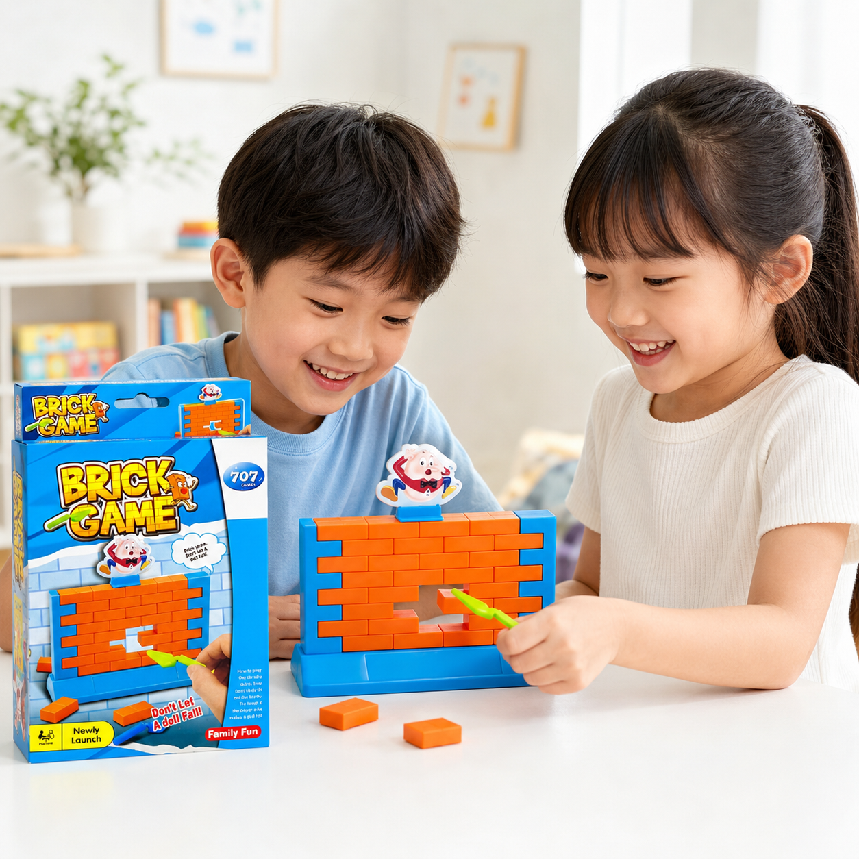 Play N Learn 707 Brick Party Game | Humpty Dumpty Wall Balancing Game