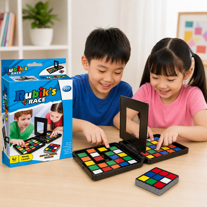 Play N Learn 707 Rubik's Race Board Game | Fast-Paced Pattern Matching Game for 2 Players