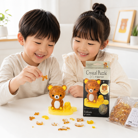 Play N Learn 3D Crystal Puzzle Rilakkuma | Jigsaw Brain Teaser & Display Gift