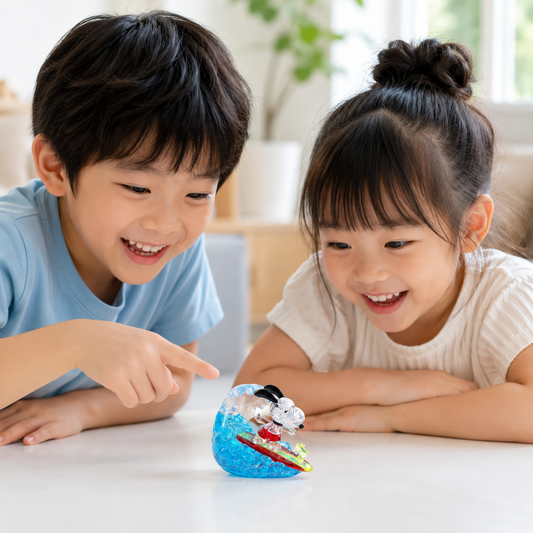Play N Learn 3D Crystal Puzzle Snoopy Surfing | Jigsaw Brain Teaser & Display Gift