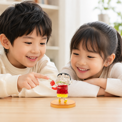 Play N Learn Sanrio Crayon Shinchan 3D Crystal Puzzle – 42-Piece Bobblehead Display