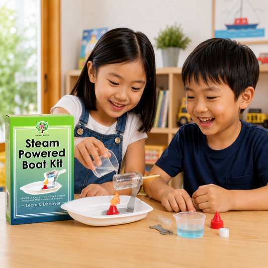 Play N Learn Steam Powered Boat Kit | STEM Heat Energy Science Experiment
