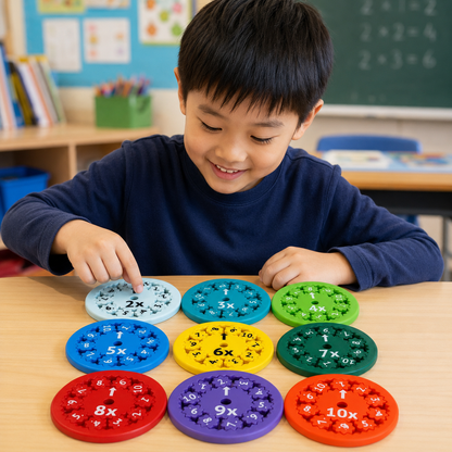 Play N Learn Fidget Spinner Multiplication & Division Game | Math Toy for Kids