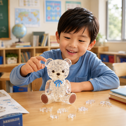 Play N Learn 3D Crystal Jewel Bear Henry | Jigsaw Puzzle Building & Spatial Skills