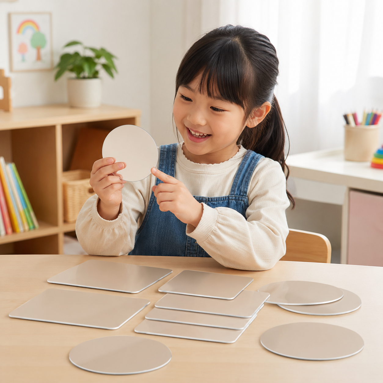Play N Learn Science Experiment Plastic Mirror Set | Light Reflection Component