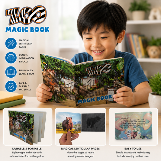 Play N Learn Optical Illusion Magic Moving Picture Book | Visual Science for Kids