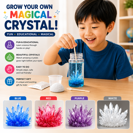 Play N Learn Crystal Growing Kit for Kids | STEM Chemistry Science Activity