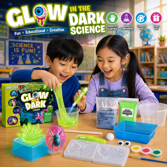 Play N Learn Make Your Own Glow in the Dark Experiments Kit | STEAM Science Set