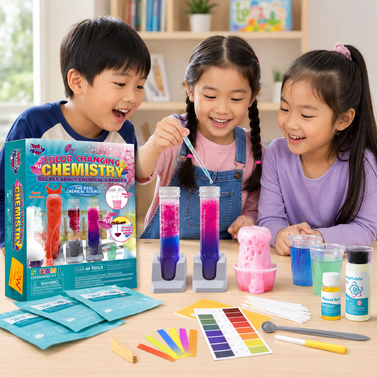 Play N Learn Big Bang Science Colour Changing Chemistry Kit | 8 STEM Experiments