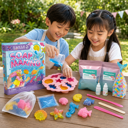 Play N Learn Big Bang Science Soap Making Kit | STEAM Craft Activity for Kids