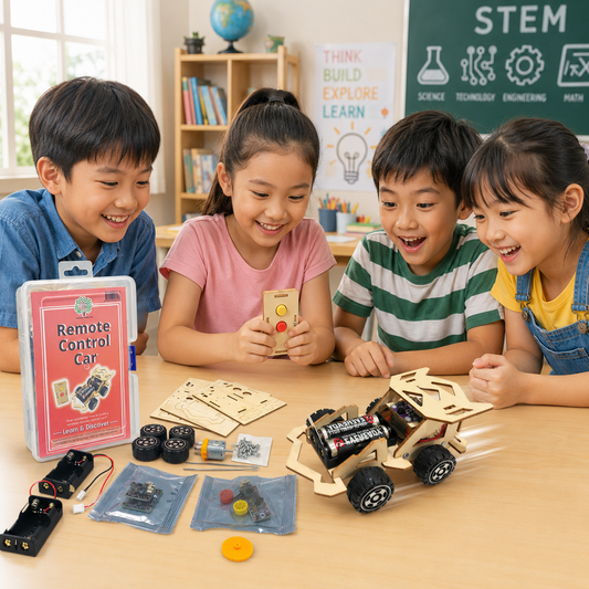 Play N Learn Remote Control Car Kit | STEM Build-Your-Own DIY Toy