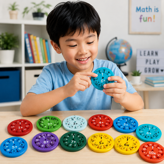 Play N Learn Fidget Spinner Multiplication & Division Game | Math Toy for Kids