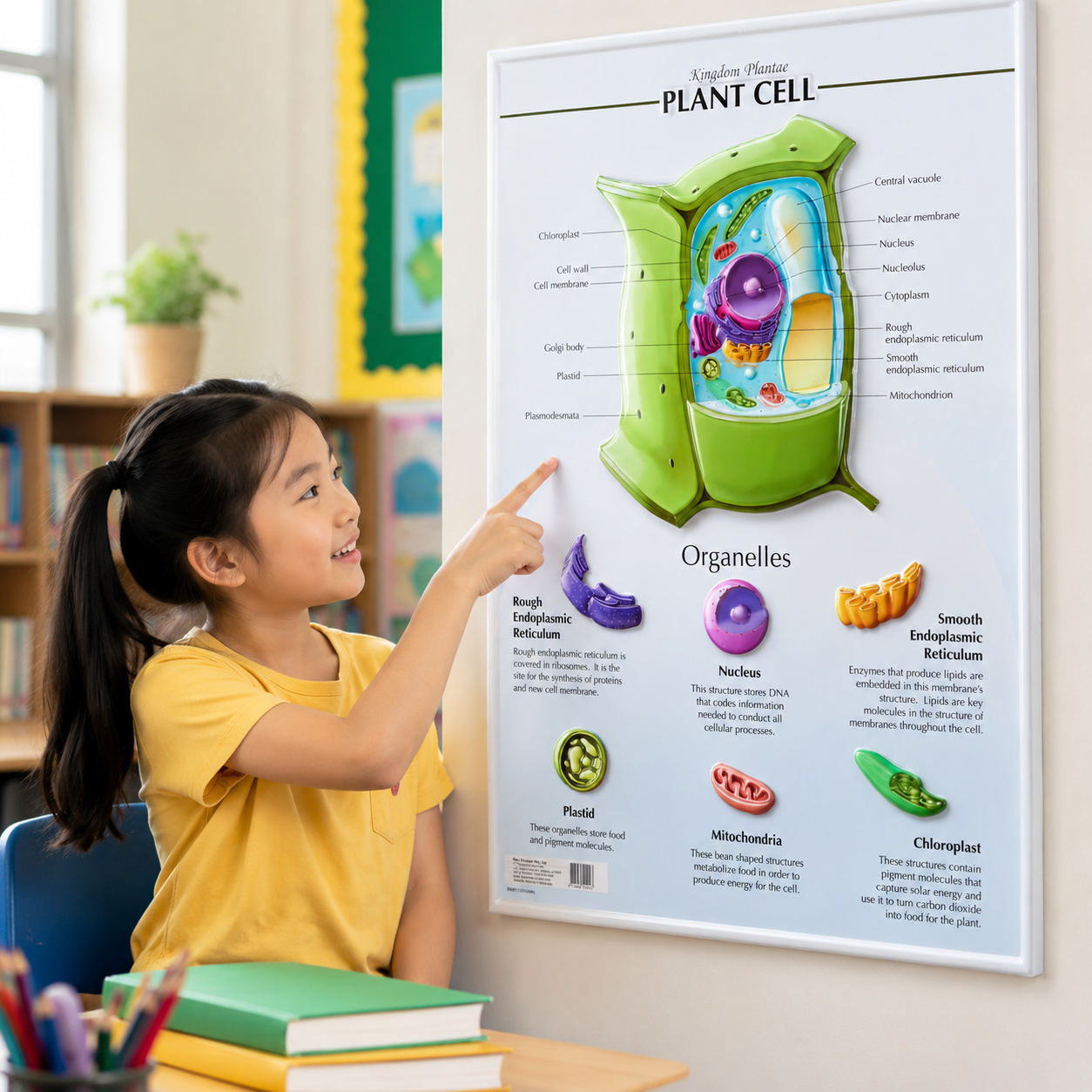 Play N Learn Plant Cell Structure & Functions Poster | Biology Teaching Resource