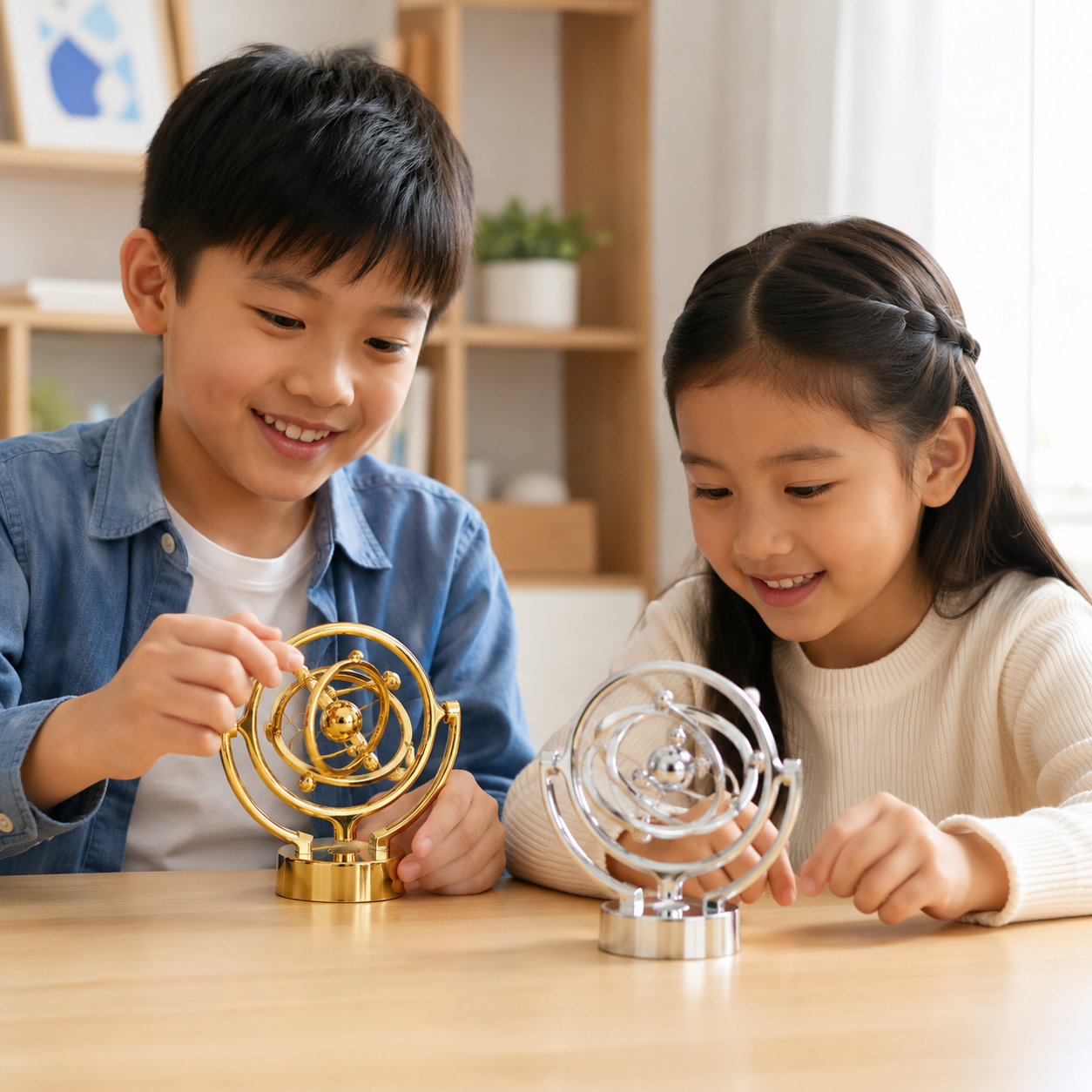 Play N Learn Kinetic Globe Motion Toy | Desk Decor & Stress Relief