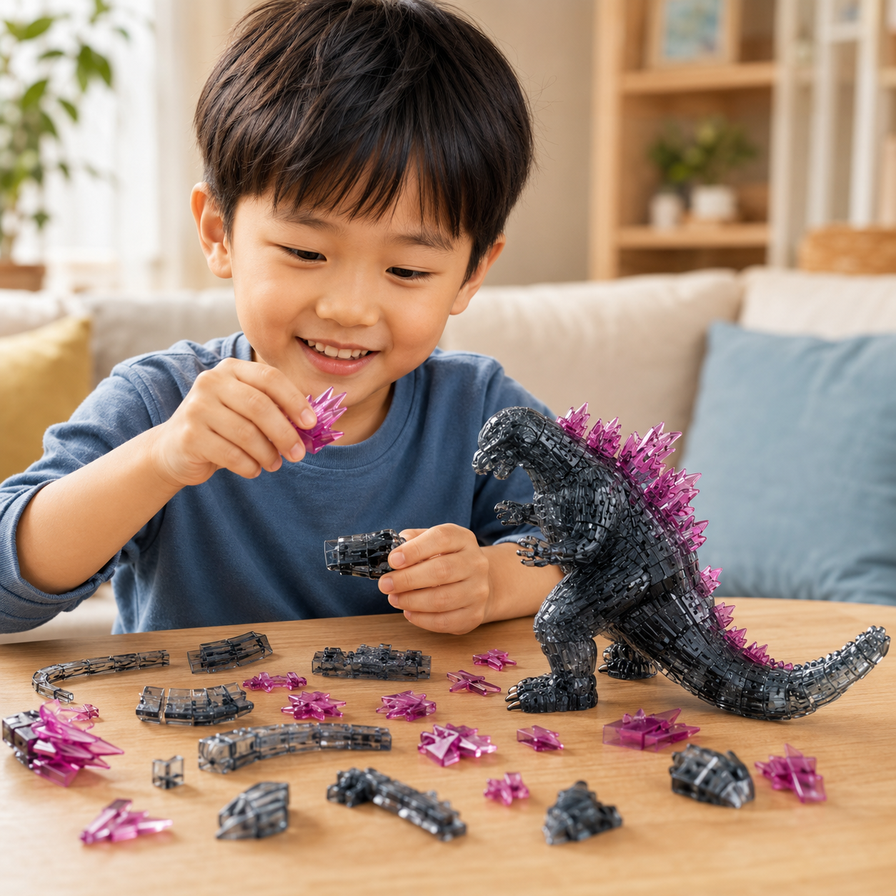 Play N Learn 3D Crystal Puzzle Godzilla | STEM Jigsaw Brain Teaser